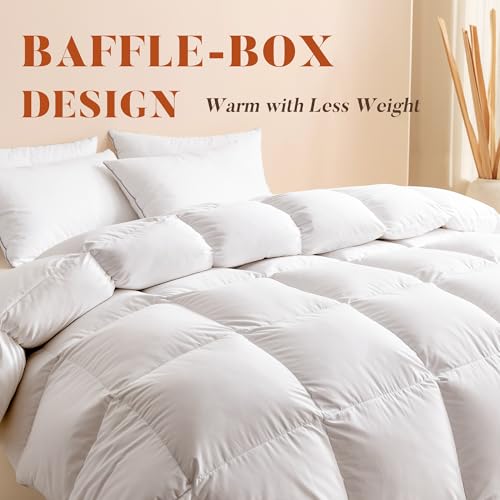 41uvjwgi6kl.jpg Cosybay Ultra Fluffy Full Size Feather and Down Comforter, Luxury All Season Cover for Cozy Bedding | Cosybay Full S