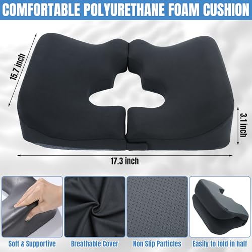 41v5mlcaqfl.jpg HOMBYS Memory Foam Pressure Relief Cushion for Butt Sore Relief during Sleeping and Sitting (Dark Grey) | HOMBYS Memory