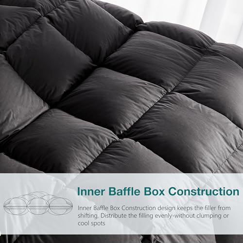41vrchsjsil.jpg KAKABELL Ultra Soft and Cozy Goose Down Comforter Queen Size