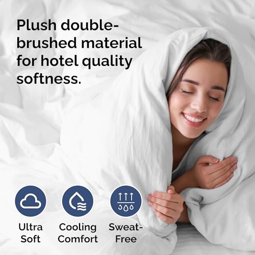 41vnisi r1l 1.jpg Extra Soft Twin/Twin XL Size Duvet Cover - Hotel Luxury & Fade Free (White) Extra Soft Twin/Twin XL Size Duvet Cover -