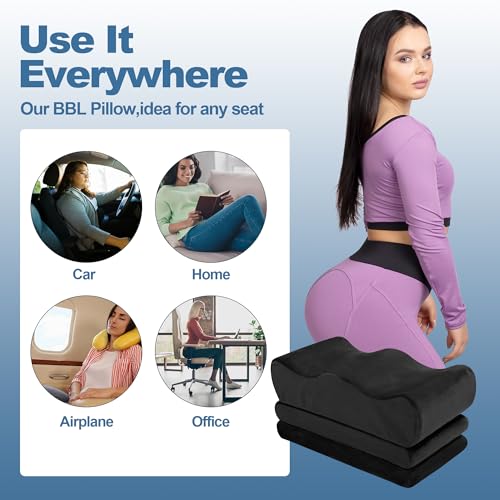 41vrpkure8l.jpg HOMBYS Adjustable Height BBL Pillow After Surgery for Sleeping | High Density Foam BBL Recovery Pillow for Sitting