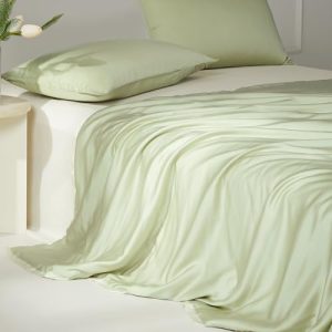 MIDO HOUSE Cooling Comforter for Hot Sleepers Lightweight Tencel Lyocell Fiber Queen Size Blanket Breathable Machine