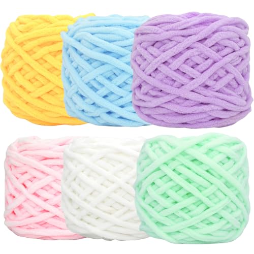 41wycm87pnl 2.jpg Chunky Chenille Yarn for Crochet Lovers - Soft & Warm for Winter Projects | Chunky Chenille Yarn Ideal for Beginners