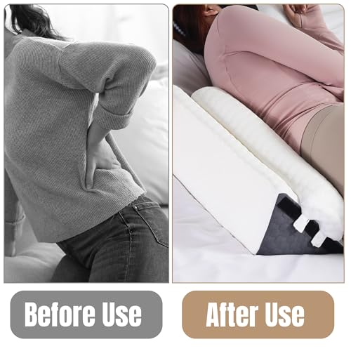 41wnmtuqjul 2.jpg HOMBYS Adjustable Side Wedge Pillow for Sleeping | Foam Positioning Wedge Pillow for Side Sleeping | Adjustable Sid