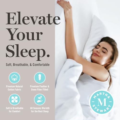 41ww7dtatl 2.jpg Martha Stewart Hypoallergenic Feather Duvet Queen Size White Martha Stewart Queen Size Hotel Collection Comforter White