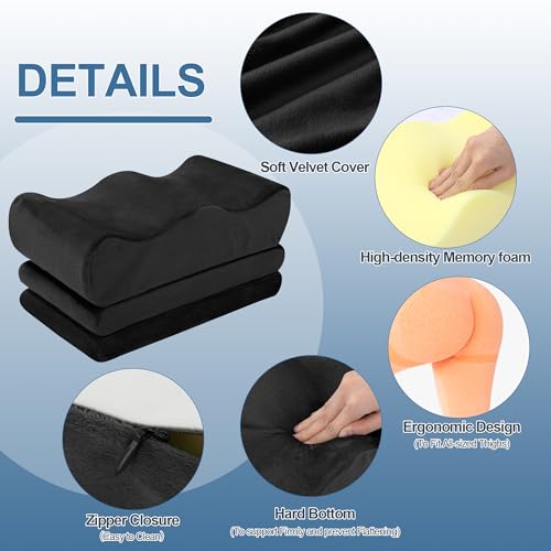 41xenmmkaal.jpg HOMBYS Adjustable Height BBL Pillow After Surgery for Sleeping | High Density Foam BBL Recovery Pillow for Sitting