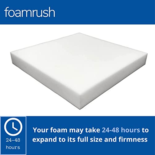 41xhxnez5ol 1.jpg FoamRush High Density Upholstery Foam Cushion for Dining Chairs and Wheelchair Seat Cushion Replacement, Square Design,