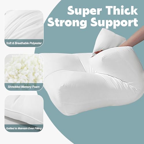 41ygse0d60l 1.jpg HOMBYS Supportive Back Cushion Replacement for Couch and Bed (26"x19"x5") | HOMBYS Lumbar Support Pillow for Couch,