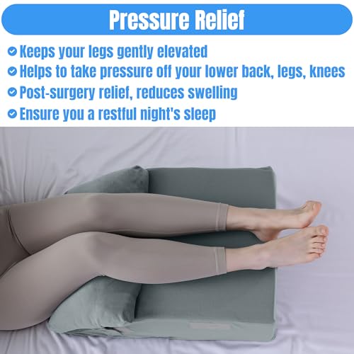 41zmpkkpg6l.jpg HOMBYS Adjustable Leg Elevation Pillow for Post-Surgery Pain Relief (17"x24"x9")