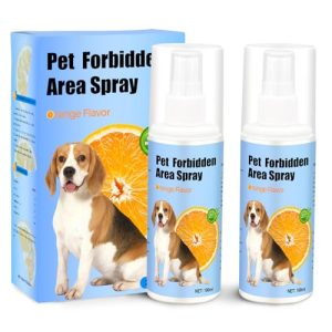 No Chew Spray for Dogs 2 Pack (100ML) Natural Ingredients Alcohol Free Deterrent Spray to Stop Chewing Barking Marking a