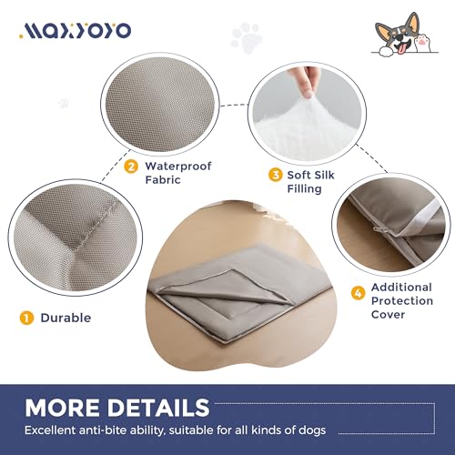 51 at4po6l 1.jpg MAXYOYO Chew-Proof Indestructible Dog Beds for Aggressive Chewers | MAXYOYO Machine Washable De-Chewable Dog Crate P