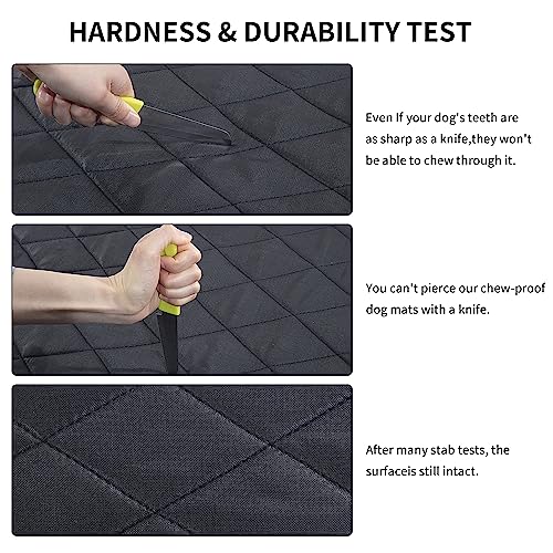 510g4u6axl 1.jpg MABOZOO Durable Chew Proof Dog Bed for Aggressive Chewers, Washable & Waterproof Black 18x29 in MABOZOO Tough Indestruct