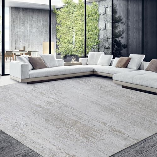 511mv0ayy0l.jpg HOMBYS 9x12 Modern Area Rug for Living Room Bedroom, Large Boho Floor Carpet with Non-Slip Backing, Abstract Home Deco N