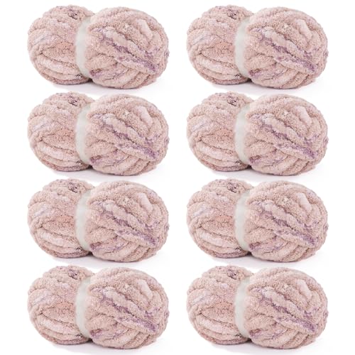 511bwxhjhnl 1.jpg HOMBYS Super Bulky Chenille Yarn for Hand Knitting and Crocheting HOMBYS Big Soft Plush Chunky Yarn for Chunky Blanket M