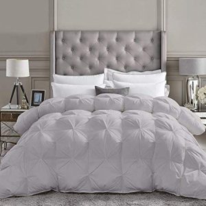 1- Luxury All-Season Hotel Quality Pintuck Comforter 2- Organic Cotton 1-Piece Pinch Pleat Comforter for King Bed 3- Mac
