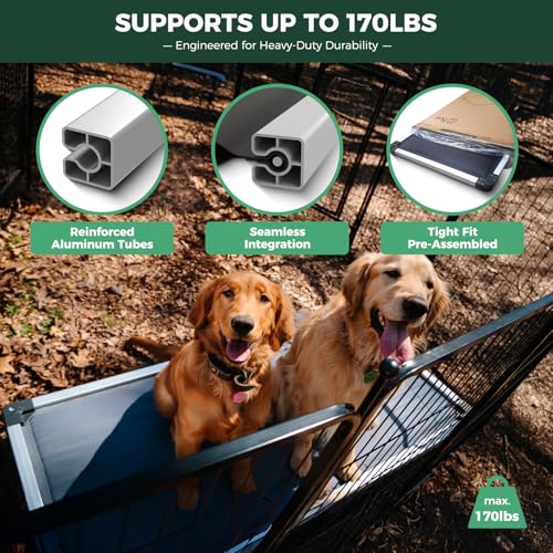 511z7solndl 1.jpg FXW TitanNest Chew-Proof Elevated Dog Bed - Durable & Washable for Small and Medium Dogs - Indoor/Outdoor/Camping Use -
