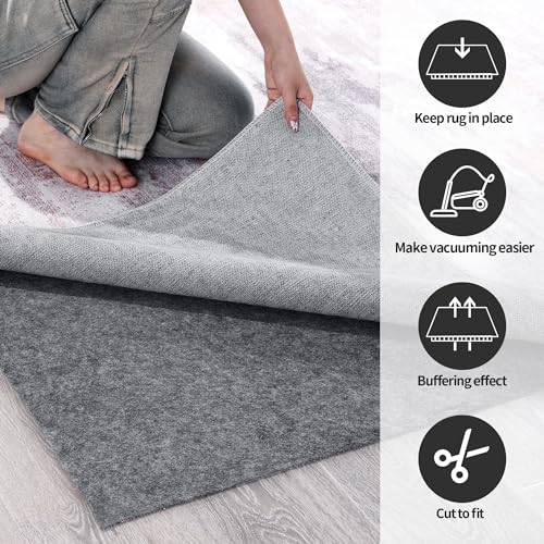 512y te3nkl 1.jpg HOMBYS 100% Waterproof Non-Slip Rug Pad for Hardwood Floors | HOMBYS Non-Skid Carpet Pads for All Floor Types | HOM