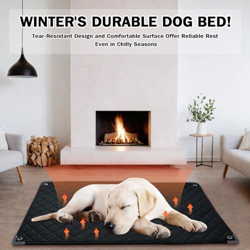 5137nujxipl 1.jpg GRENTY Chew Proof Dog Crate Pad for Aggressive Chewers, Durable and Indestructible Dog Bed, Waterproof Crate Pads for Me