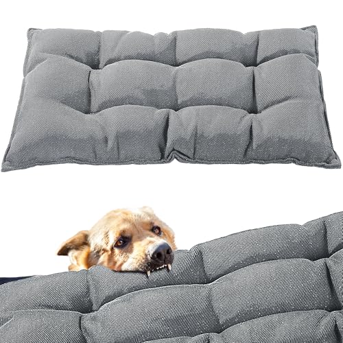 513pkcyq1 l 2.jpg HOMBYS Chew Proof Dog Bed for Aggressive Chewers & Crazy Diggers (Gray, 18"x29") HOMBYS Indestructible and Durable Dog