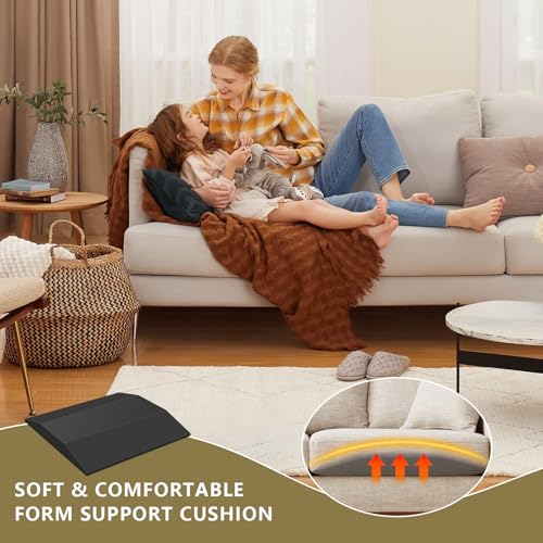 513szsyzo1l 1.jpg Firm Density Foam Trapezoidal Couch Cushion Support for Sagging Seat Replacement 3PC | Trapezoidal Sofa Cushion Supp
