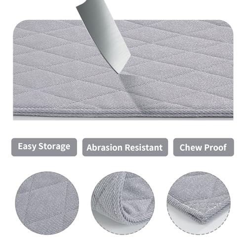 514lr5og8 l.jpg Indestructible HOMBYS Chew Proof Dog Crate Pad Mat, Durable and Water Resistant Teething Puppy Crate Mats for Aggress