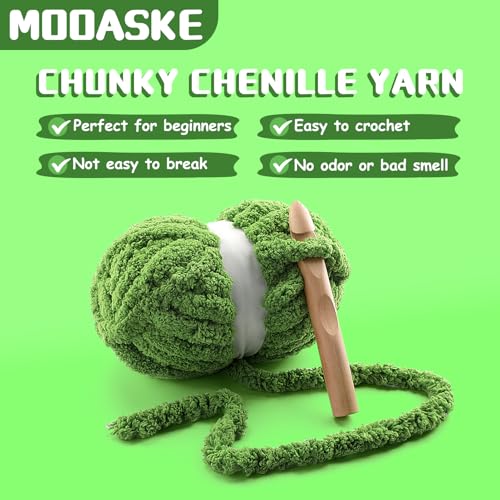 515bjealetl.jpg Chunky Chenille Yarn for Crocheting - Fluffy Yarn for Hand Knitting (Black-White-Gray) Super Bulky Yarn for Hand Knitt