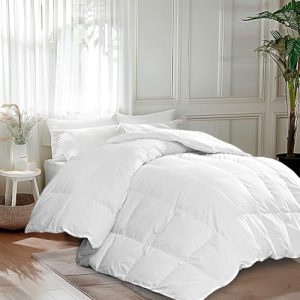 Martha Stewart Luxurious Goose Feathers Down Fiber Comforter Twin Size White Martha Stewart Hypoallergenic Down Alternat