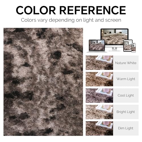 515gv6eljnl.jpg HOMBYS Shaggy Area Rug Non-Skid Bedroom Living Room Rug for Kids Soft Plush Faux Fur Carpet Home Decor 9x12 Feet HOMBY