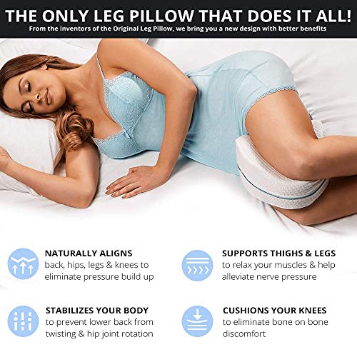 515k9iibzel.jpg Contour Legacy Leg & Knee Foam Support Pillow for Side Sleepers Relieving Back, Hip, Knee, Joint, Nerve & Muscle Pain