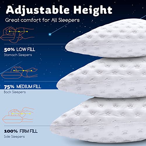 515ojykzz5l 2.jpg Cooling Side Sleeper Pillow for Neck and Shoulder Pain Relief Luxury Shredded Memory Foam Curved Bed Pillows Set of 1- A