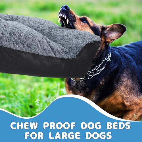 51656qeln4l 1.jpg ROYALAY Indestructible Dog Bed for Aggressive Chewers, Chew Proof & Tear Proof, Unchewable Pet Sofa for Indoor & Outdoor