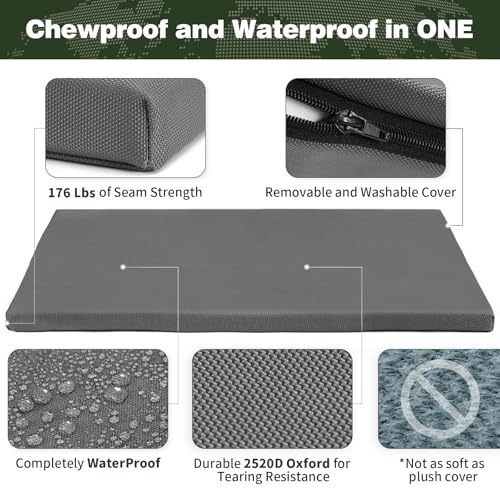 516miaadwzl 1.jpg Durable Outdoor Waterproof Dog Bed up to 25 lbs for Puppies and Chew Resistance | Durable Outdoor Waterproof Dog Cra