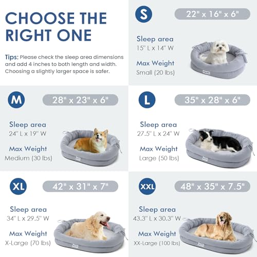 517tnvg5sml 1.jpg Orthopedic Dog Bed for Large Dogs with Egg Crate Foam & Anti-Slip Bottom Chew-Resistant Pet Sofa Bed for Large Dogs with