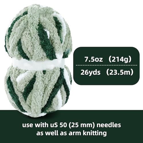 517xfodwtdl.jpg HOMBYS Super Bulky Giant Chunky Yarn for Crocheting and Hand Knitting | Large Soft and Fluffy HOMBYS 8 Pack Giant Ch