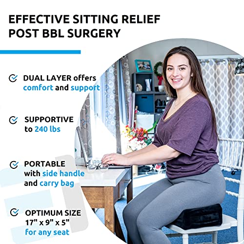 518fdtr8tcl.jpg Must Have Sitting Support After BBL Surgery - BBL Pillow for Home, Office, and Driving | Post BBL Surgery Butt Pillo