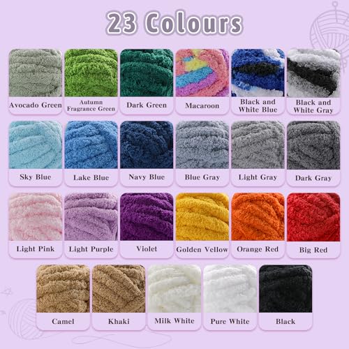 518vy3x4l.jpg Big Red 8 Pack Chunky Yarn for Hand Knitting | Super Bulky Jumbo Big Red Chenille Yarn for Crocheting | Big Red 61.