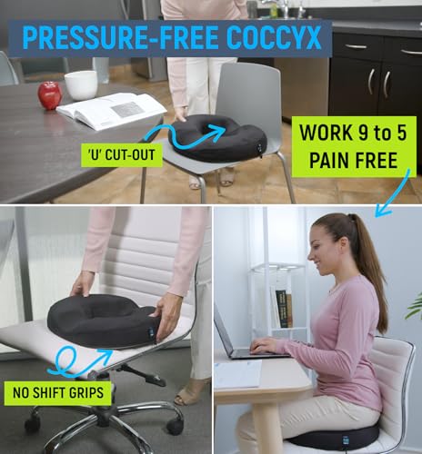 518gwu5qsnl 1.jpg PT Endorsed Donut Pillow for Tailbone Pain Relief and Sitting Comfort, Donut Cushion Post Surgery and Postpartum, Sciati