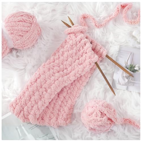 519qbmwhrul.jpg MABOZOO 8 Pack Super Bulky Chenille Yarn for Hand Knitting and Crocheting