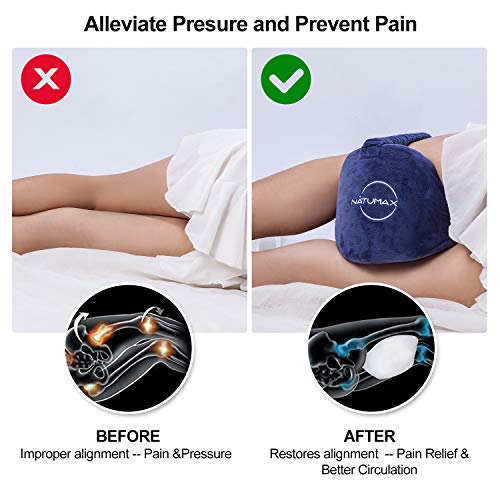 51ao5rhp1ql.jpg Knee Pillow for Side Sleepers - Relief from Sciatica and Back/Leg Pain + Memory Foam + Free Sleep Mask and Ear Plugs K