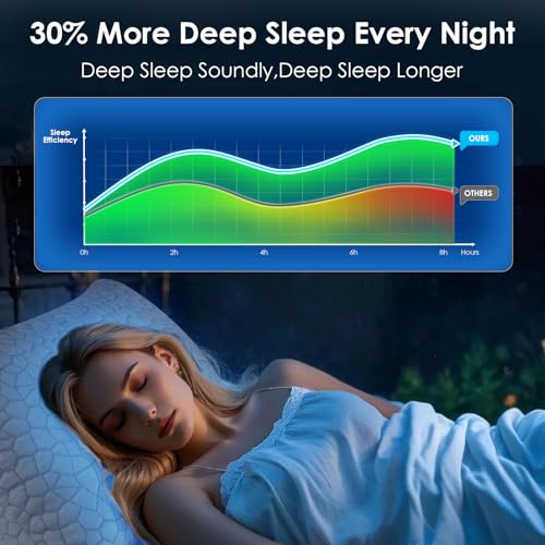 51cwfvtpm9l 1.jpg Neck and Shoulder Pain Relief Cervical Pillow for Side Sleepers - Cooling Ergonomic Crescent Memory Foam Queen Size S