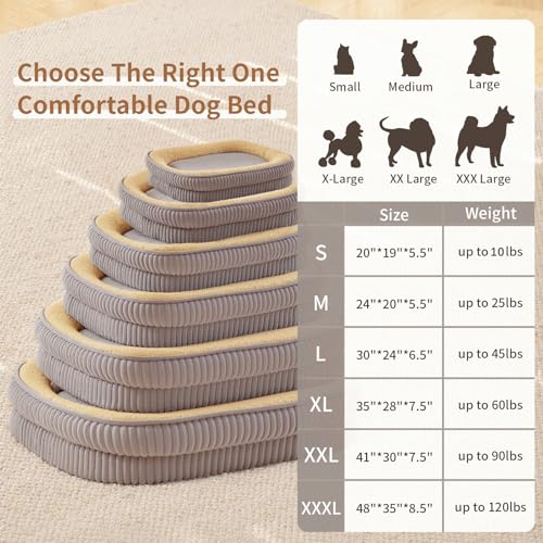 51crzwmy1sl.jpg Orthopedic Dog Bed for Large Dogs, High Density Egg Crate Foam Sofa Bed, Removable Washable Cover, Non-Slip Bottom Ort