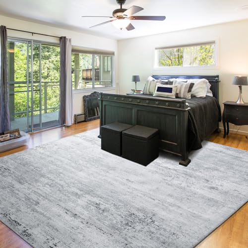 51d3smhchwl.jpg Modern Abstract BALAPET 10x14 Area Rug for Living Room & Bedroom - Large Machine Washable Boho Carpet with Non-Slip B