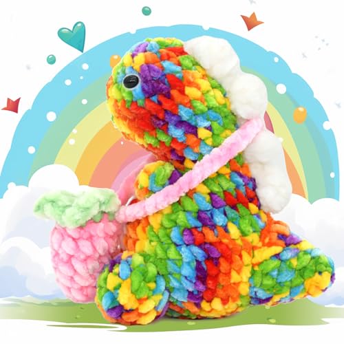 51dvrqyuvol.jpg Bright Rainbow Velvet Chenille Yarn for Crocheting and Knitting 100g