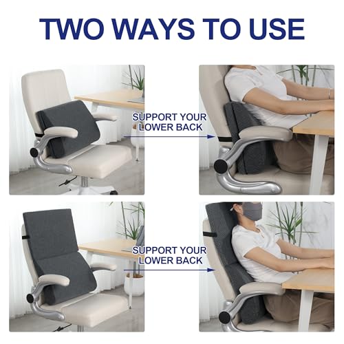 51egv4urzwl.jpg HOMBYS Adjustable Lumbar Support Pillow for Recliner and Office Chair