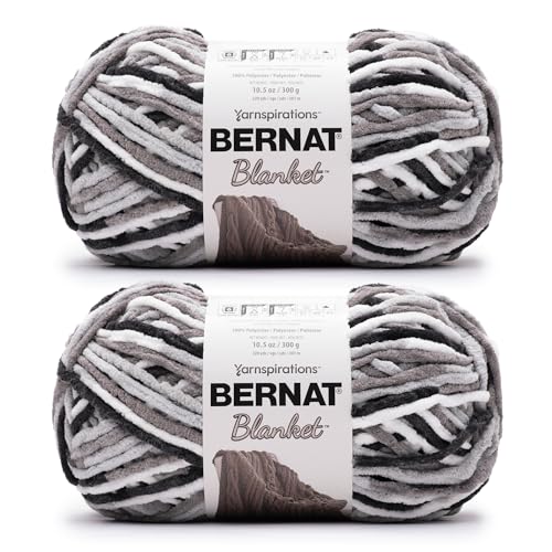 51eoiqjt ql 1.jpg Bernat Blanket Super Bulky Acrylic Yarn - 2 Pack of 300g for Knitting and Crocheting Bernat Blanket Super Bulky Acrylic