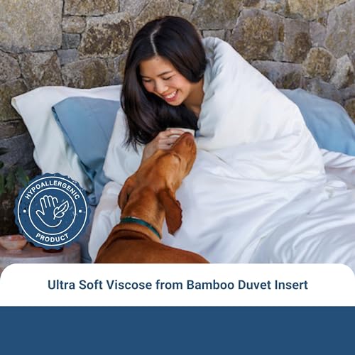 51fca509dhl 3.jpg Olive + Crate Hypoallergenic King Size Bamboo Comforter - All Season Lightweight & Moisture-Wicking Bedding