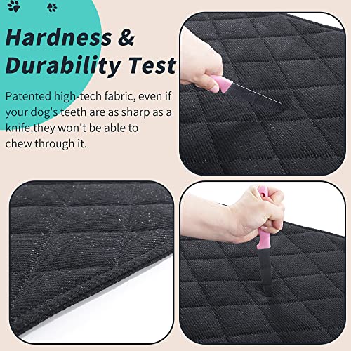 51fh53jlgkl.jpg MABOZOO Indestructible Dog Bed, Chew Proof Crate Pad for Aggressive Chewers, Durable Black Kennel Pad (28x41 in) Machine