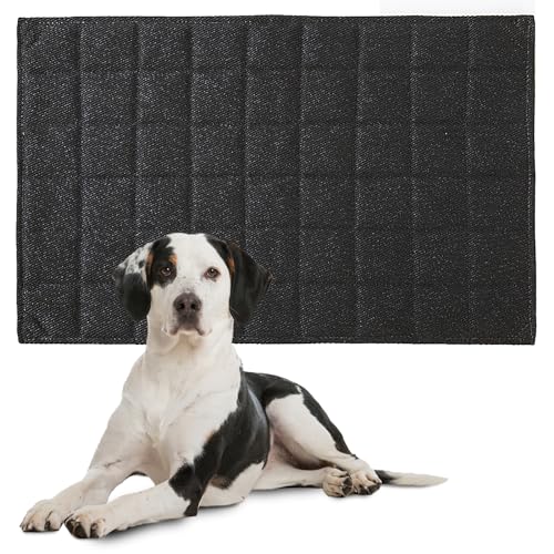 51flppnavnl.jpg HOMBYS Chew Proof Dog Crate Bed Mat for Aggressive Chewers, Durable Plaid Mat 22"x35" for Medium Dogs HOMBYS Indestructi