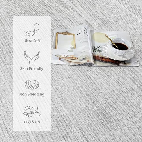 51fryd3donl 1.jpg HOMBYS 9x12 ft Modern Ombre Area Rug for Living Room & Bedroom - Tonal Chic Large Floor Carpet for High Traffic Areas -