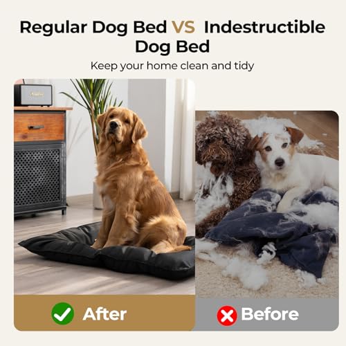 51g7vfksy4l 1.jpg Indestructible Dog Bed for Aggressive Chewers - Chew Proof & Durable for Medium Dogs | Machine Washable & Waterproof